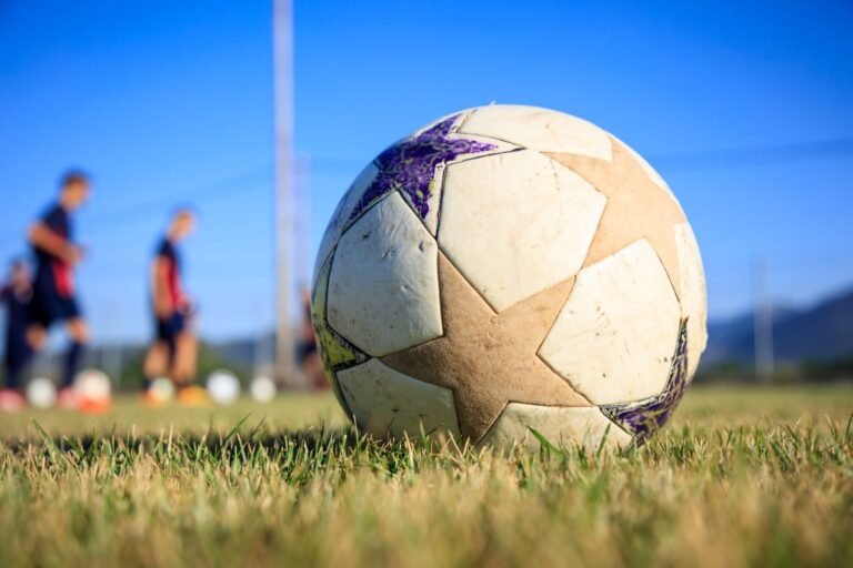 soccer-ball-on-a-football-field